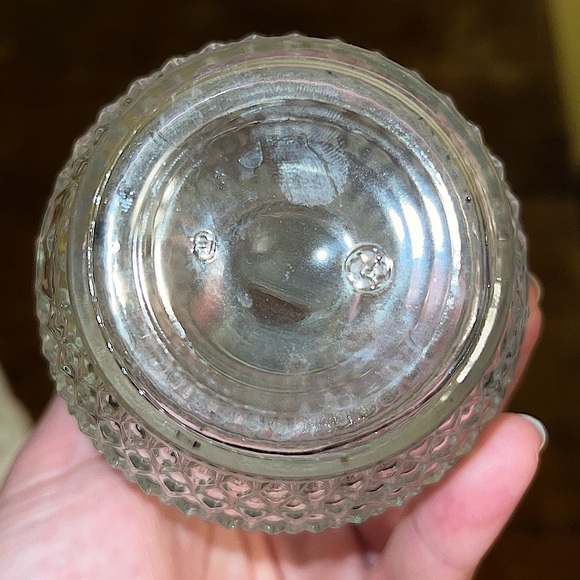 Vintage Pressed Glass Textured Small Vase Decor - Picture 7 of 10